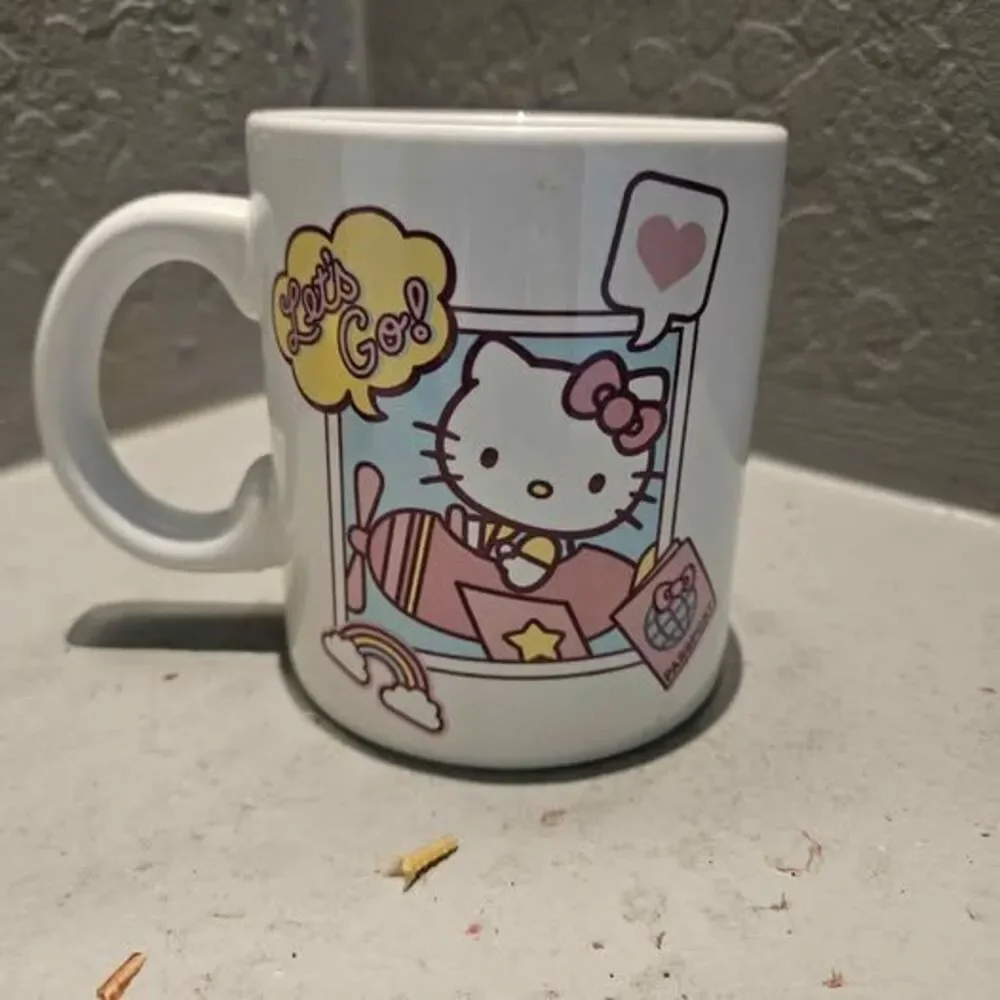 Hello Kitty Coffee Mug Sanrio Let's Go Travel